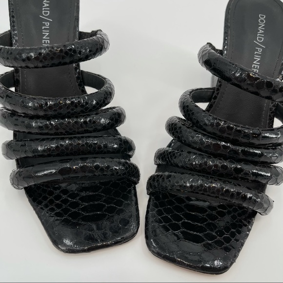 Donald Pliner Wes Block Heel Mule Black Size 7 - Picture 14 of 15